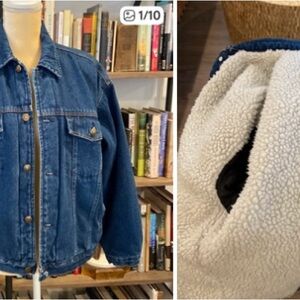 Jean Jacket - “Shearling” Lined, Great Condition!